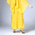 thumbnail image 5 of SWSMCLT Women's Dance Costume Lightweight Pants Dance Loose Fit Fringe Metal Bloomers Winter Hippie Belly Yellow Small-Large, 5 of 5