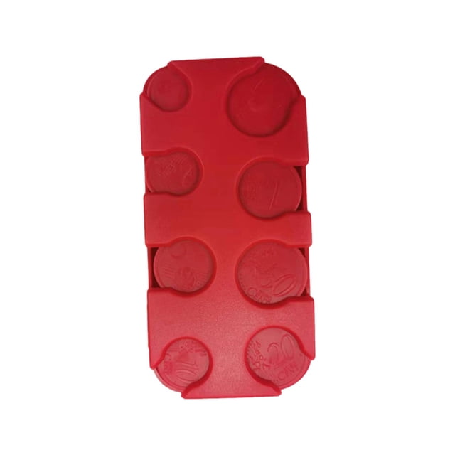 Coin Holder Coin Dispenser Storage Coin Sorter with Lid Hobbyist red