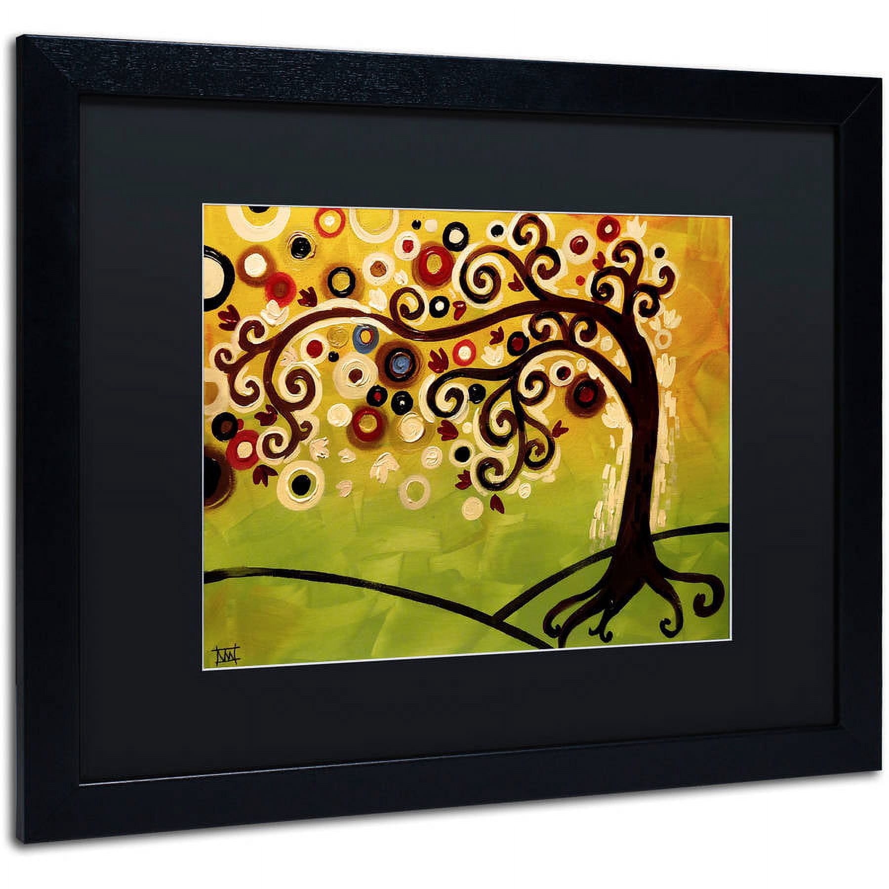 Trademark Fine Art "143" Canvas Art by Natasha Wescoat, Black Matte, Black Frame