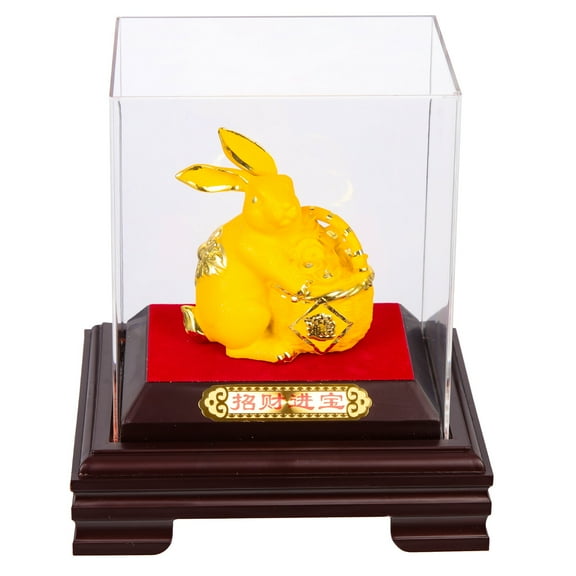 2023 Golden Rabbit Feng Shui Statue Home Office Decor Gift