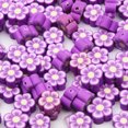 thumbnail image 3 of 20/50/100 piezas de cuentas de arcilla polimérica con flores mixtas, cuentas de flores hechas a mano para hacer joyas, pulseras, collares, accesorios artesanales, 3 of 5