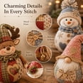 thumbnail image 5 of Patchwork Fabric Doll DIY Kit 12 Character Designs Santa Elf Snowman Angel, Beginner Sewing Craft for Home Decor Gift, 8-10in, 5 of 9