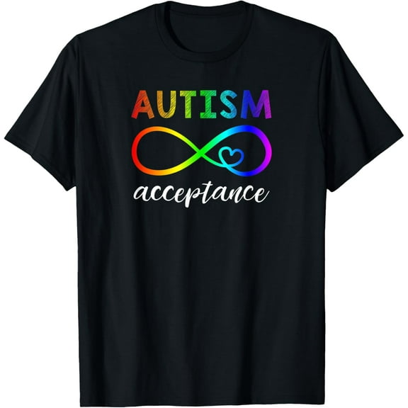 Red Instead Autism Shirt Autism Acceptance Men Women T-Shirt