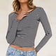 thumbnail image 1 of TaTaai Womens Casual Striped Long Sleeve Crew Neck Pullover Top Soft Breathable Print Fabric Basic Fashion Blouse Comfortable Daily Wear Shirt For All Season Gift, 1 of 7