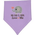 thumbnail image 2 of Inktastic My Gigi and Papa Love Me Baby Bandana Bib, 2 of 4