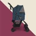 thumbnail image 6 of Ollie & Hutch Kaya Pet Stroller for Small Dogs, No-Zip, Navy Blue, 6 of 21