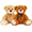 bear-deep brown,light brown, variant on MorisMos Teddy Bear Stuffed Animals, 20" Bulk Teddy Bears Plush
