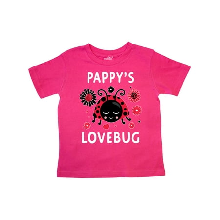 

Inktastic Valentine s Day Pappy s Lovebug Gift Toddler Boy or Toddler Girl T-Shirt