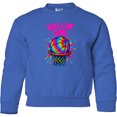 thumbnail image 2 of Inktastic Ballin' Girl Basketball Rainbow Splash Youth Sweatshirt, 2 of 4