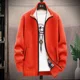 thumbnail image 3 of Abrigos holgados, suéter de manga larga con forro polar para hombre, cárdigan de punto cálido para hombre, jerséis abiertos Y2k, ropa popular coreana, cable vintage, 3 of 5
