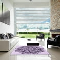 thumbnail image 6 of Ahgly Company Indoor Rectangle Patterned Rebecca Purple Area Rugs, 8' x 10', 6 of 6