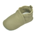 thumbnail image 6 of Hjtefg Toddler Soft-Sole Shoes - Gentle Leather Slippers for Early Movement | Flexible Suede-Bottom Footwear | Breathable Comfort for Little Feet,Color: 1-Khaki Size: 0-6 Months, 6 of 8