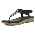 thumbnail image 4 of kamemir Women's Sandals Womens Espadrilles Wedges Sandals Heels Open Toe Tie Lace Up Platform Ankle Strap Summer Dress Shoes(Black,6), 4 of 6