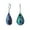 Multicolor, variant on Womens Natural Orange Red Carnelian Big Teardrop Dangle Earrings .925 Sterling Silver Lever back
