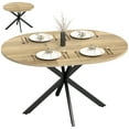 thumbnail image 1 of HOMCOM Extendable Dining Table, 39.5"-53" Industrial Kitchen Table, Natural, 1 of 10