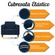 thumbnail image 3 of Juego de Protector Cubre Sala MELOCOTTON HOGAR Elástico Strech Fit Marino, 3 of 6