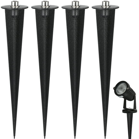 BRIGHTFUFU Estacas de aluminio para suelo, 8 Uds., estacas de luz versátiles, estacas de luz para exteriores