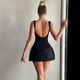 thumbnail image 2 of Vestido corto sin tirantes para mujer, minivestido Sexy con Espalda descubierta, de retazos sólidos, de cintura alta, a la moda, para vacaciones, 2 of 5
