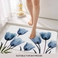 thumbnail image 6 of Blue Tulip Doormat Outdoor Entrance 18"x30", Spring Pastoral Flower Watercolor White Absorb Moisture Dirt Door Mats, Non-Slip Rubber Backing Floor Mats Indoor, Low-Profile Front Door Rugs, 6 of 9