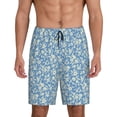 thumbnail image 1 of Fotbe Floral Retro Style Pantalones Cortos de Pijama para Hombre, Ropa de Dormir, Pantalones de Pijama Cortos para Hombre-Medium, 1 of 6