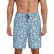 thumbnail image 1 of Balery Floral Retro Style Pantalones cortos de pijama de punto de algodón para hombre con cinturilla y bolsillos-3X-Large, 1 of 6