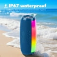 thumbnail image 4 of Burufy Portable Waterproof Bluetooth Speaker, 24W Loud Sound, Bluetooth 5.3, LED Lights, TWS Wireless Pairing for Outdoor/Party/Beach/Travel/Gifts, 4 of 7