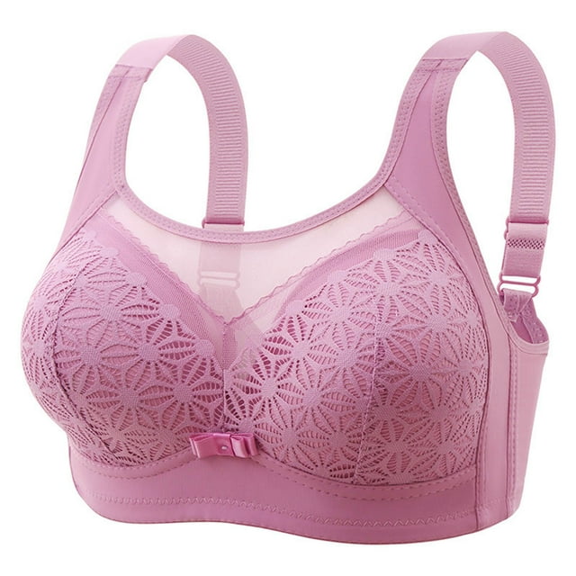 GYUJNB Soutien-Gorge pour Femmes Femmes Mode Décontracté Respirant Bandeau Soutien-Gorge sous-Vêtements Sans Armature Rassemblant et Ajustant Soutien-Gorge Soutiens-Gorge pour Femmes à Armatures, Violet, 42