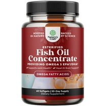 Natures Craft 2000mg Omega 3 Esterified Fish Oil Concentrate Supplement with EPA & DHA, 60 Softgels