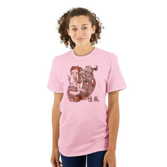 Betty Boop Chinese Fashion Lion Women's Graphic T Shirt Tees Brisco Brands S