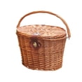 thumbnail image 1 of Almencla Panier de Vélo Rural Tissé à la Main Décoration Tricotée Rotin Vintage Rangement avec Brun, 1 of 7