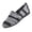 Gray, variant on Wensltd Women Solid Color Stripe Knit Flat Shoes Breathable Lightweight Comfy Walking Shoes for Casual Daily Wear
