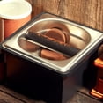 thumbnail image 2 of Stainless Steel Espresso spray easy to Grounds Dump Bin for Barista Household Tools , .9x17.4x10.4cm .9x17.4x10.4cm, 2 of 7