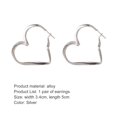 thumbnail image 6 of harmtty 1 Pair Hoop Earrings Temperament Decorative Geometric Attractive All-match Jewelry Gift Accessory Women Fashion Love Heart Circle Earrings for Daily Wear, 6 of 7