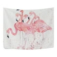 thumbnail image 2 of MYPOP Watercolor Flamingos Tapestry Wall Hanging Decoration Home Decor Living Room Dorm 60 x 40 inches, 2 of 4