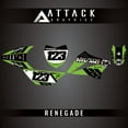 thumbnail image 4 of Attack Graphics Custom Renegade Complete Bike Graphics Kit for Kawasaki KLX110R L 2024, 4 of 4
