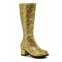 175-DORA-G, 1.75" Heel Childrens Glitter Gogo Boot.