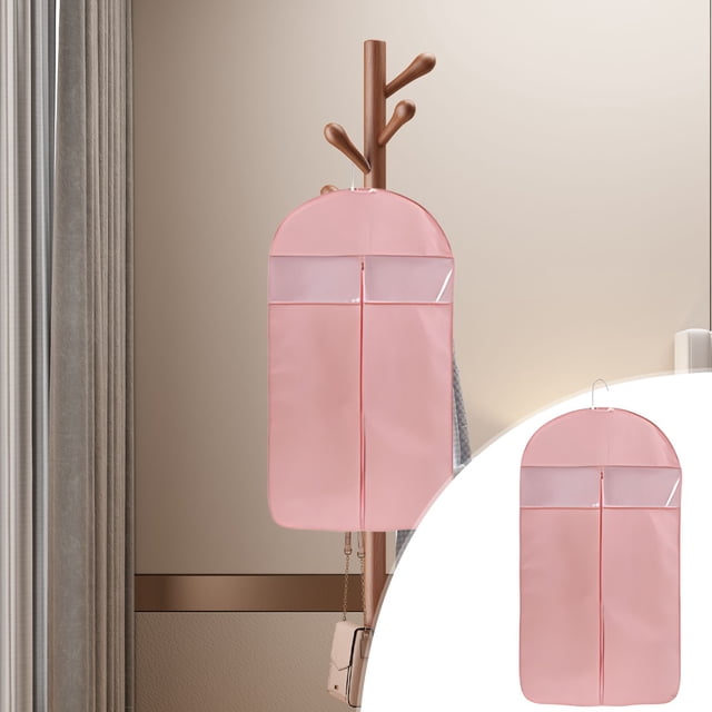 Birdeem Sacs de Complet pour Rangement de Garde-Robe, Housse de Vêtements Suspendue Sac Transparent Housse de Pardessus de Garde-Robe Domestique Housse de Vêtements Housse de Complet Poche Suspendue, Sacs de Housse de Complet