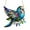 L, variant on 8In Diamond Art Bird Suncatcher Crystal Inspired Acrylic Stained Art Ornament Double Sided Window Hanging Decor for Indoor Yard Garden Artistic Bird Ornament