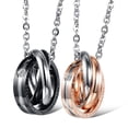 thumbnail image 1 of Saint Valentin Couple Collier Bague: 2pcs Mode Collier Collier Pendentif Collier, 1 of 10