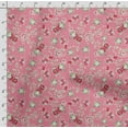 thumbnail image 4 of Soimoi Floral Vintage Print,Cotton Cambric, Quilting Fabric Sold by The Yard 42 Inch Wide, Medium Weight Cotton Fabric, SewingSupplies, Pink, 4 of 5