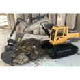 thumbnail image 5 of Fridja 1:24 Scale 6 Channel Alloy Remote Control Excavator with Realistic Sound Effects, 360° Rotation & LED Indicators, 2.4GHz RC Construction Vehicle Toy, 5 of 6
