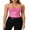 Pink, variant on Qmyliery Women's Summer Lace Cami Tops Sleeveless Ruched Front Solid Color Camisole Slim Fit Tank Tops