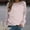 A1193 Pink, variant on Sweatshirt for Women Classic Plain Crewneck Long Sleeve Raglan Shoulder Relaxed Fit Soft Fleece Lining Casual Comfy Daily Wear Basic Clothes