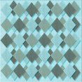 thumbnail image 1 of Ahgly Company Machine Washable Indoor Square Transitional Tron Blue Area Rugs, 5' Square, 1 of 7
