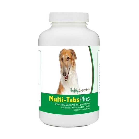 Healthy Breeds 840235176916 Borzois Multi-Tabs Plus Chewable Tablets - 180 Count