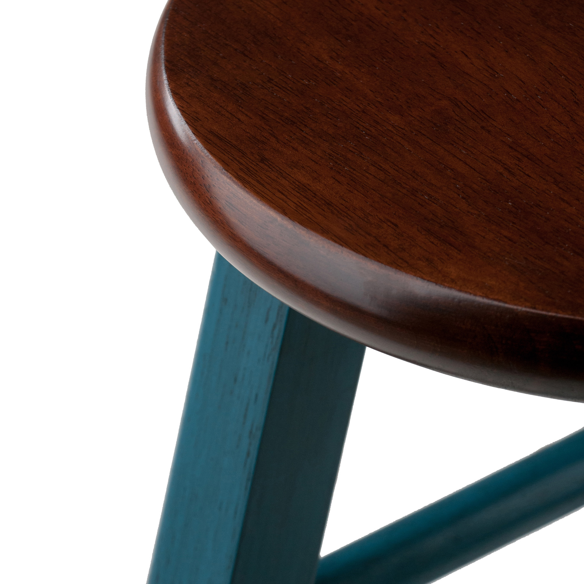 Winsome Wood Ivy 24" Counter Stool, Rustic Teal & Walnut Finish - image 2 of 6