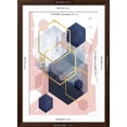 thumbnail image 5 of Art.com Abstract Navy Blush Gold 1 Art Print by Urban Epiphany, Brown Frame Wall Art, 32" x 44", 5 of 5