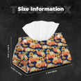 thumbnail image 4 of Kdxio fall Pumpkin Daisy Print Tissue Box Cover,Modern PU Leather Rectangular Tissue Box Holder for Bathroom Living Room Bedroom Office Desk Car Home, 4 of 6