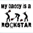 thumbnail image 2 of CafePress - My Daddy Is A Rock Star Infant Bodysuit - Baby Light Bodysuit, Size Newborn - 24 Months, 2 of 4