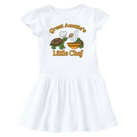 

Inktastic Great Auntie s Little Chef with Cute Turtles Gift Baby Girl Dress